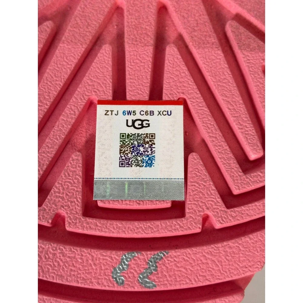 UGG GoldenGlow Pink Platform Sandals Womens 8 Sporty Adjustable 1152685